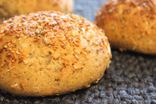 Load image into Gallery viewer, Four Gluten-Free Sourdough Hamburger Buns